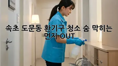 속초 도문동 환기구 청소, 숨 막히는 먼지 OUT! 💨